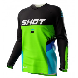 Bluza motocross pentru copii SHOT Raw Tracer Green Bluza motocross pentru copii SHOT Raw Tracer Green