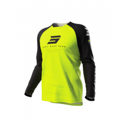Bluza motocross pentru copii SHOT Raw Escape Neon Yellow
