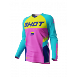Bluza motocross pentru copii  SHOT Raw Tracer Pink Bluza motocross pentru copii  SHOT Raw Tracer Pink