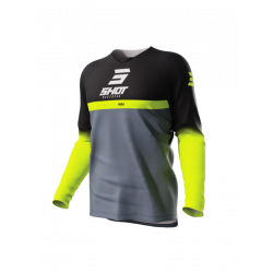 Bluza motocross pentru copii SHOT Raw Reflex Black