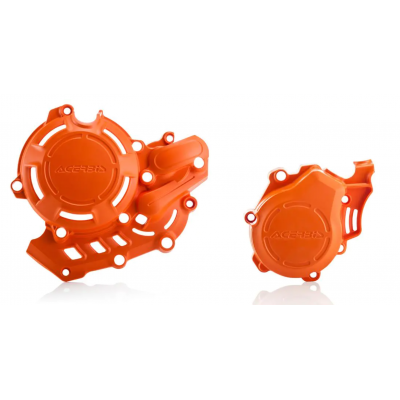 Set protectii motor ACERBIS X-Power KTM 450SX-F 16-22, 450/500EXC-F 17-23; Husqvarna FC450 16-22, FE450/500 17-23 Orange