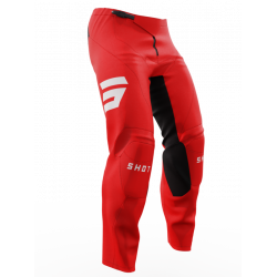 Pantaloni motocross pentru copii  SHOT Raw Escape Red