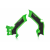 Protectie rama  ACERBIS X-Grip Kawasaki KX250F 21-24, KX450F 19-23 Green thumb