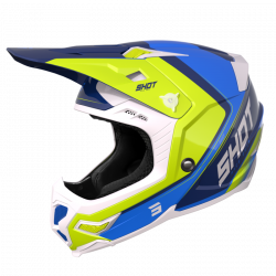 Cască motocross SHOT Core Fast Blue Pearly