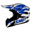 Casca motocross SHOT Pulse Revenge White Blue Black Glossy