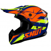 Casca motocross  SHOT Pulse Revenge Navy Orange Neon Yellow Glossy