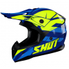 Casca motocross SHOT Pulse Revenge Navy Neon Yellow Blue Glossy