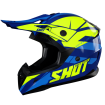 Casca motocross SHOT Pulse Revenge Navy Neon Yellow Blue Glossy thumb