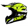 Casca motocross SHOT Pulse Revenge Black Neon Yellow White Glossy