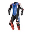Combinezon de piele ALPINESTARS RACING ABSOLUTE V2 BLACK/FLUO BLUE thumb