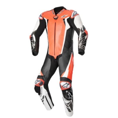 Combinezon de piele ALPINESTARS RACING ABSOLUTE V2 RED/FLUO RED/WHITE