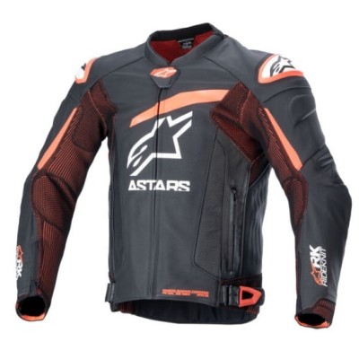 Geacă de piele  ALPINESTARS GP PLUS R V4 RIDEKNIT BLACK/RED