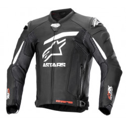 Geacă de piele  ALPINESTARS GP PLUS R V4 RIDEKNIT BLACK/WHITE