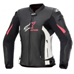Geaca de piele pentru dame ALPINESTARS Stella GP Plus R V4 BLK/PINK Geaca de piele pentru dame ALPINESTARS Stella GP Plus R V4 BLK/PINK