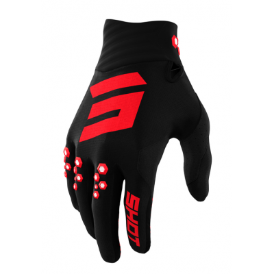 Manusi motocross SHOT Contact Red