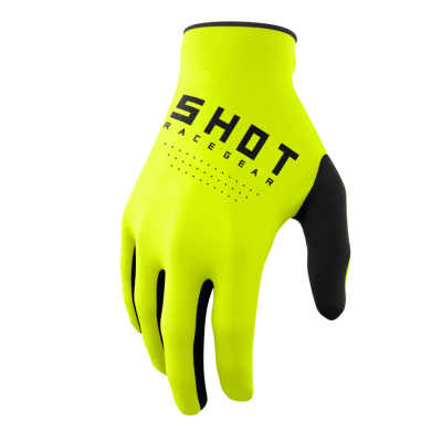 Manusi motocross  SHOT Raw Neon Yellow