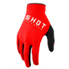 Manusi motocross pentru copii  Shot Raw Red