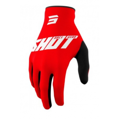 Manusi motocross  SHOT Burst Red