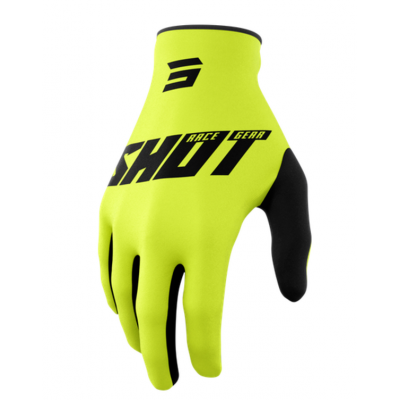 Manusi motocross  SHOT Burst Neon Yellow