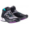 Cizme pentru dame ALPINESTARS Stella CR-X Drystar® BLK/BL/GRY/PRPLE