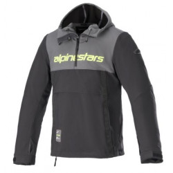 Geaca moto  ALPINESTARS SHERPA HOODIE BLACK/GREY/FLUO Geaca moto  ALPINESTARS SHERPA HOODIE BLACK/GREY/FLUO