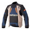 Geacă moto din textil ALPINESTARS HALO DRYSTAR KHAKI/NAVY/ORANGE