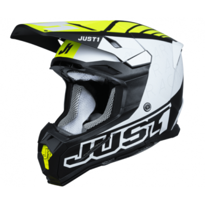 Cască Motocross  Just1 J-22 F Dynamo Fluo Yellow/White/Black 