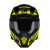 Casca motocross Just1 J-22 F Falcon Titanium/Black/Fluo Yellow thumb