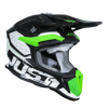Motocross casca Just1 J-18 F Hexa Green Fluo/White/Titanium