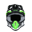 Motocross casca Just1 J-18 F Hexa Green Fluo/White/Titanium thumb