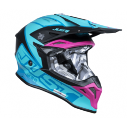 Casca motocross  Just1 J-39 Thruster Petrol Blue/Fuxia Black