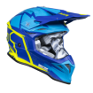 Casca motocross Just1 J-39 Poseidon Fluo Yellow/Blue thumb