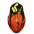 Casca motocross  Just1 J-39 Poseidon Fluo Yellow/Red  Black thumb