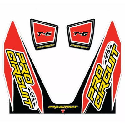 Sticker pentru sistemul de evacuare PROCIRCUIT EXHAUST STICKER KIT T-6