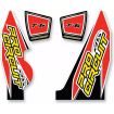 Sticker pentru sistemul de evacuare PROCIRCUIT EXHAUST STICKER KIT T-6 thumb