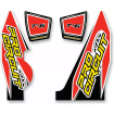Sticker pentru sistemul de evacuare PROCIRCUIT EXHAUST STICKER KIT T-6 thumb