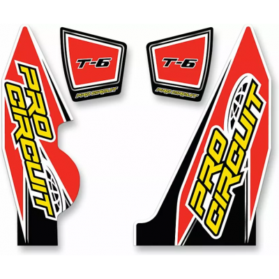Sticker pentru sistemul de evacuare PROCIRCUIT EXHAUST STICKER KIT T-6