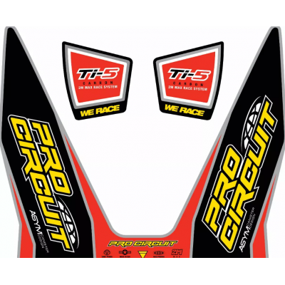 Stiker   PROCIRCUITEXHAUST STICKER KIT TI-5