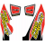 Autocolant de evacuare PROCIRCUIT EXHAUST STICKER KIT TI-6 Autocolant de evacuare PROCIRCUIT EXHAUST STICKER KIT TI-6 thumb