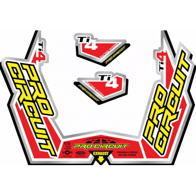 Stiker PROCIRCUIT EXHAUST STICKER KT TI4-GP