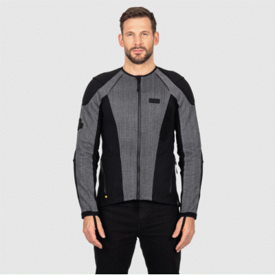 Geacă de vară pentru motocicletă KNOX URBANE PRO® MK3 BLACK/SILVER 