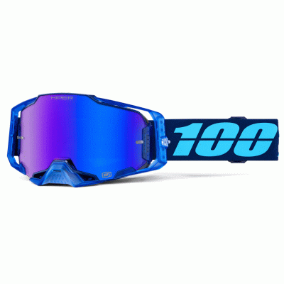 Ochelari motocross  100% ARMEGA HIPER COUPE MIRROR BLUE