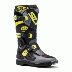Cizme motocross pentru copii  SIDI FLAME GREY/LIME