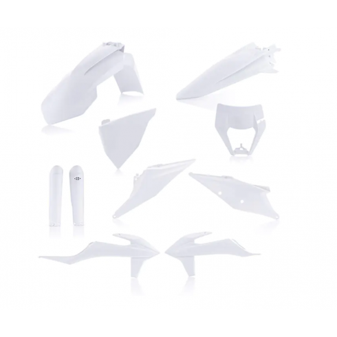Kit plastice ACERBIS KTM EXC/EXC-F 20-23 White Kit plastice ACERBIS KTM EXC/EXC-F 20-23 White