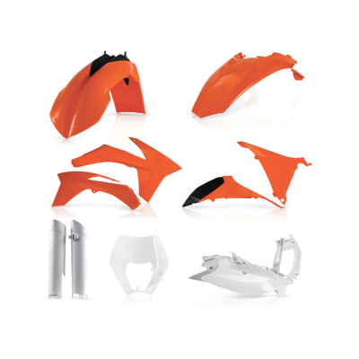 Kit plastice  ACERBIS KTM EXC/EXC-F 12-13 Orange/White
