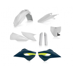 Kit plastice ACERBIS Husqvarna FE/TE 2016 White/Blue Kit plastice ACERBIS Husqvarna FE/TE 2016 White/Blue
