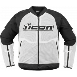 Geaca moto ICON Overlord3 Mesh™ WHITE Geaca moto ICON Overlord3 Mesh™ WHITE