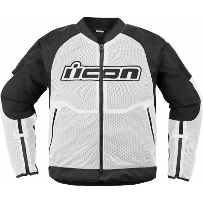 Geaca moto ICON Overlord3 Mesh™ WHITE