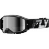 Ochelari motocross FLY RACING Zone Elite Black/Silver - Silver/Smoke Lens