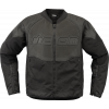 Geaca moto ICON Overlord3™ CE Leather BLACK